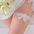 cheap Wedding Garters-Garter Polyester Flower White