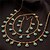 levne Vip Deal-U7 modrý tyrkysový kámen půvaby obojek náhrdelník náramek nastavit 18k pozlacené 50 cm
