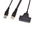 cheap USB Cables-USB 2.0 to SATA 7+15P 2.5&quot; HDD Cable 0.5M