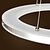 billige Cirkeldesign-1-lys 40 (16 &quot;) led vedhængslampe metal akryl cirkel elektropletteret moderne moderne 90-240v
