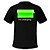 baratos Cosplay para o Dia a Dia &amp; T-shirts-Camiseta com LED Luzes LED Activadas pelo Som Algodão Inovador 2 Baterias AAA