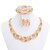 cheap Jewelry Sets-WesternRain Women Austrian Rhinestone Orange Stone Pendant Necklace Jewelry Sets