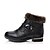 cheap Women&#039;s Shoes-Women&#039;s Shoes Calf Hair Spring Fall Winter Chunky Heel Booties/Ankle Boots For Office &amp; Career Party &amp; Evening Dress Black Brown