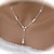 preiswerte Halsketten-Pendant Halskette Europäisch Brautkleidung Perlen Künstliche Perle Weiß Modische Halsketten Schmuck Für Hochzeit Party Alltag Normal