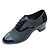 abordables Chaussures de bal, de danse moderne-Homme Chaussures Latines Cuir Talon Lacet Talon Bottier Non Personnalisables Chaussures de danse Noir