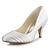 baratos Sapatos de Noiva-Mulheres Casamento Verão Inverno Salto Agulha Cetim Champanhe Preto Branco
