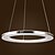 cheap Circle Design-1-Light 40(16&quot;) LED Pendant Light Metal Acrylic Circle Electroplated Modern Contemporary 90-240V