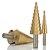 voordelige Accessoires-CMT 9243 3-in-1 Titanium Plated HSS Steel Triangle Shank Step Down Drill Bits Set