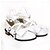 voordelige Lolita-schoeisel-Dames Schoenen Gothic Lolita Platte hak Schoenen Strik 2.5 cm Zwart Wit Paars PU-leer / Polyurethaan Leer Halloween outfits / Prinses