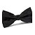 billige Tilbehør Til Brudgom-sort silke bow tie