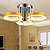 voordelige Inbouw- &amp; semi-inbouwmontage-3-Light LED Plafond Lampen Metaal Acryl Chroom Modern eigentijds Traditioneel / Klassiek 90-240V