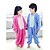 preiswerte Kigurumi Pyjamas-Kinder Kigurumi-Pyjamas Monster Blaues Monster Tier Pyjamas-Einteiler Flanell Vlies Blau / Rosa Cosplay Für Jungen und Mädchen Tiernachtwäsche Karikatur Fest / Feiertage Kostüme