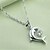 cheap Necklaces-Women&#039;s Silver Crystal Pendant Necklace Fashion Classic Silver Dolphin Necklace