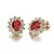 cheap Earrings-Women&#039;s Crystal Drop Earrings Clip on Earring Crystal Gold Plated Imitation Diamond Earrings Jewelry Red / Green / Blue For Wedding Party Daily Casual 1pc