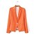 baratos Blazeres &amp; Jaquetas Femininas-cores doces um botão fechos fino terno de manga comprida Casacos
