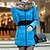 cheap Women&#039;s Coats &amp; Trench Coats-MEROKETTY®Women&#039;s Fur Collar Hooded Plus Size Parka with Belt