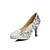 cheap Women&#039;s Heels-Women&#039;s Shoes Glitter Spring / Summer / Fall Stiletto Heel Rhinestone / Sequin Silver / Wedding