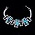 cheap Vip Deal-Tango Fashion Jewelry Rhinestone Bracelet(Blue,GrayBZ0024)