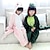 cheap Kigurumi Pajamas-Kid&#039;s Kigurumi Pajamas Dinosaur Animal Onesie Pajamas Flannel Toison Green / Pink Cosplay For Boys and Girls Animal Sleepwear Cartoon Festival / Holiday Costumes