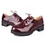 Χαμηλού Κόστους Γυναικεία Oxfords-Γυναικεία παπούτσια - Oxfords - Γραφείο &amp; Δουλειά / Καθημερινά - Χοντρό Τακούνι - Με Τακούνι / Στρογγυλή Μύτη - Φο Δέρμα - Μαύρο / Κόκκινο