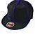 cheap Balloons-Black Light Up Hat with Blue EL Wire LED Glow Snapback 1AAA battery