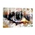 olcso Portrék-Hang festett olajfestmény Kézzel festett - Emberek Kortárs Tartalmazza belső keret / Nyújtott vászon