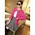 billiga Damtröjor-Women&#039;s Korean Version of The Retro Clip Color Knit Cardigan Sweater