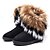 cheap Women&#039;s Boots-Women&#039;s Leatherette Fall / Winter Flat Heel 20.32-25.4 cm / Mid-Calf Boots Black / Yellow / Green