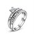 preiswerte Ringe-Damen Statement-Ring Kristall Silber Golden Krystall vergoldet damas Modisch Hochzeit Party Schmuck Rund / Kubikzirkonia / Zirkon