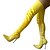 baratos Botas de mulher-Mulheres Sapatos Courino Outono / Inverno Botas Salto Agulha &gt;50.8 cm / Botas Acima do Joelho Preto / Festas &amp; Noite