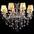cheap Chandeliers-LWD 62cm(25inch) Crystal / Mini Style Chandelier Glass Fabric Candle-style Others Modern Contemporary / Traditional / Classic / Country 90-240V / 110-120V / 220-240V