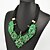 billige Mote Halskjede-kvinners grønn perle halskjede