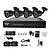 cheap DVR Kits-KAVASS® 4CH CCTV DVR Kit P2P,H. 264+4 Outdoor 800TVL HD  Waterproof Color Cameras