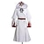 ieftine Costume din Jocuri Video-Inspirat de Final Fantasy White Mage Video Joc Costume Cosplay Costume Cosplay Imprimeu Manșon Lung Rochie Șal Centură Costume