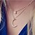 cheap Necklaces-Women&#039;s The Moon Diamond Necklace