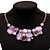 Недорогие Модные ожерелья-роскошью моды геометрическим драгоценный камень мозаика сплава короткое ожерелье женщин