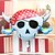 billige Festdekorasjoner-skull pirate corsair aluminium membran bursdagsfest Allehelgensdag Hallowmas ballong sett