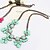 preiswerte Vip Deal-Welly Frauen Süßigkeiten Farbe Blume Strass Edelstein Halskette
