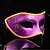 levne Party dekorace-Coway namaloval kolem hrany módní maska ​​halloween karnevalové masky (náhodné barvy)