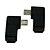 abordables Câbles USB-droite / gauche à angle de 90 degrés micro usb mâle à l&#039;extension adaptateur femelle convertisseur