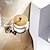 preiswerte Toilettenpapierhalter-Toilettenpapierhalter abnehmbarer antiker Keramik- / Kristallrollenpapierhalter mattes Messing 1St