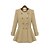 cheap Women&#039;s Coats &amp; Trench Coats-Women&#039;s Blue/Red/Beige Coat , Casual Long Sleeve Wool Blends