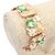 זול צמיד אופנתי-השרשרת באירופה ובאמריקה אופנה מהודרת פרחי חרוזים נשים קישור צמידים (צבעים נוספים) (1pc)