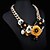 Χαμηλού Κόστους Μοδάτο Κολιέ-Women&#039;s metal Flower Luxury Necklace
