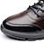 baratos Sapatos Oxford para Homem-Homens Couro Primavera / Outono Conforto Oxfords Preto / Marrom