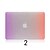 preiswerte Laptoptaschen, -hüllen und -hüllen-neues Muster ultradünnen Regenbogenfarben-PC-Kasten Shell für 13.3 &quot;MacBook Air (verschiedene Farben)