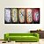 cheap Oil Paintings-Oil Painting Hand Painted - Abstract Traditional Modern Stretched Canvas / Five Panels