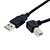 Недорогие USB кабели-2м 6 футов USB 2.0 мужчина к мужчине b прямоугольного 90 градусов принтер, сканер жесткий диск кабель