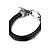 preiswerte Herrenarmbänder-Lederarmbänder gewebte Drache Einzigartiges Design Punk Modisch Leder Armband Schmuck Schwarz Für Weihnachts Geschenke Party Alltag Normal