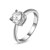 billige Moderinge-Dame Statement Ring Krystal Sølv Gylden Krystal Guldbelagt Simuleret diamant Firekantet symbol Damer Bryllup Fest Smykker Rund simuleret / Kvadratisk Zirconium / Zirkonium